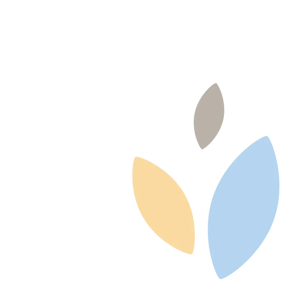 Einzelne Blaetter 3er Komposition V 03 weiss