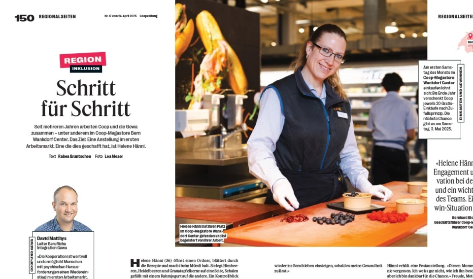 Coop Zeitung Helene Haenni