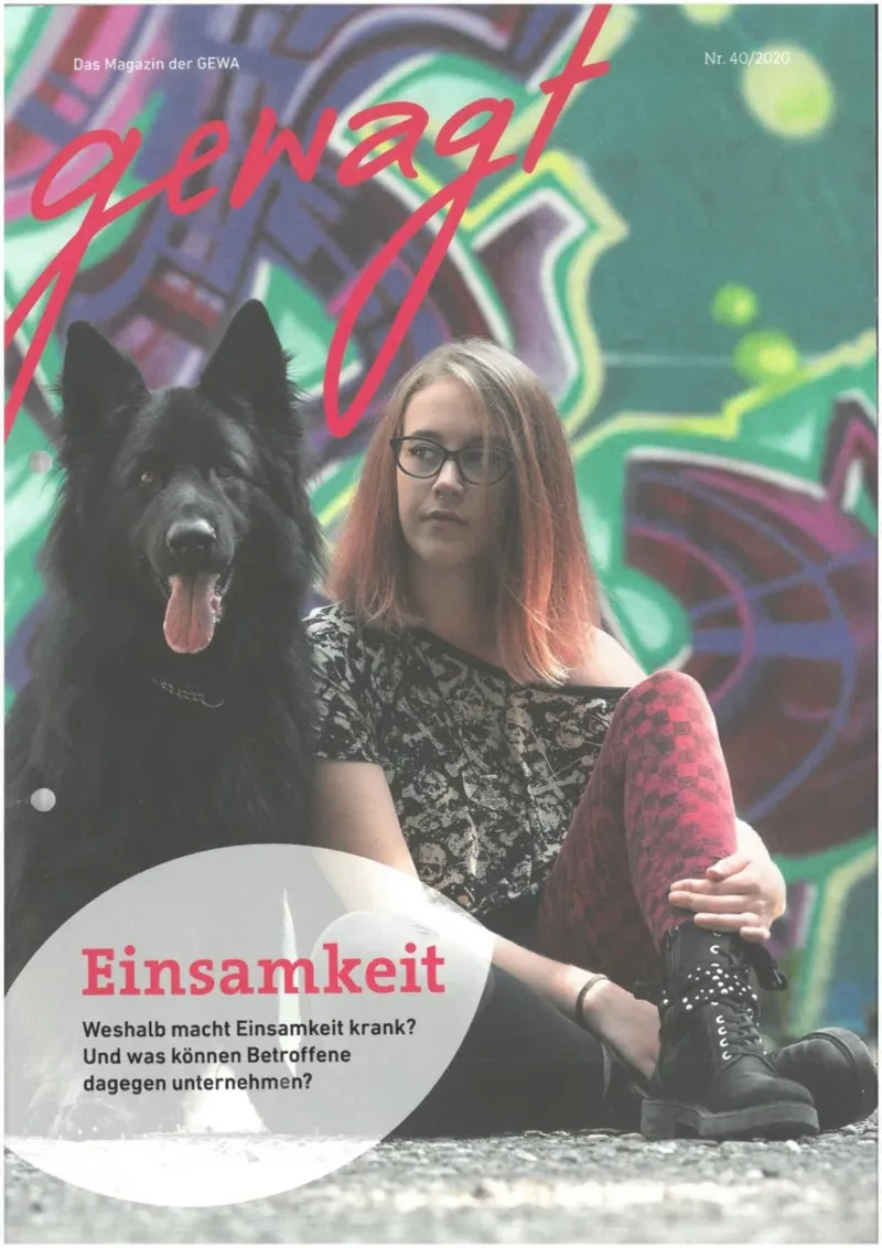 Gewagt nr 40 2020 Titelseite Thema Einsamkeit 1