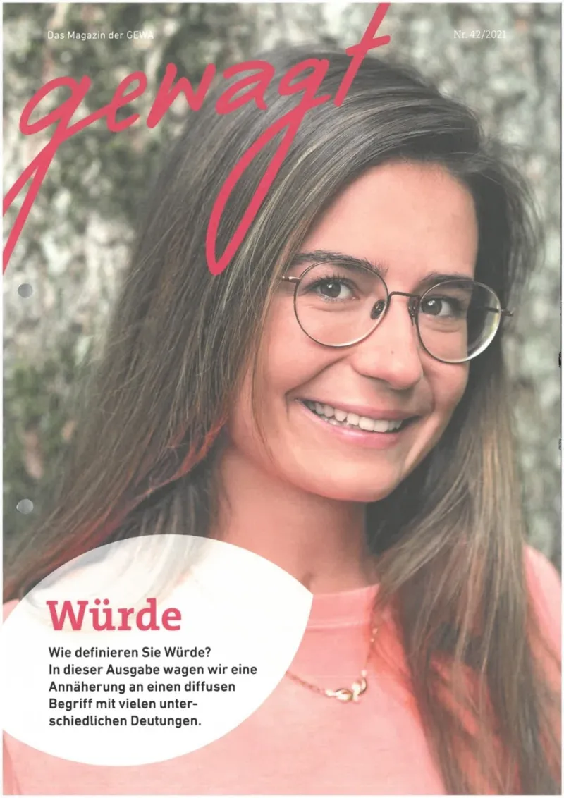 Gewagt nr 42 2021 Titelblatt Thema Wuerde 1